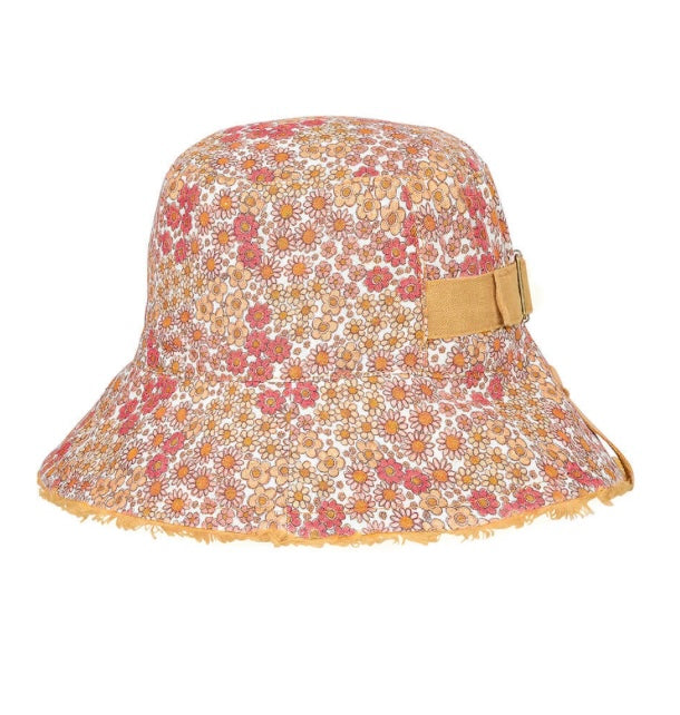Melody / Maize Fabric Bucket Sun Hat