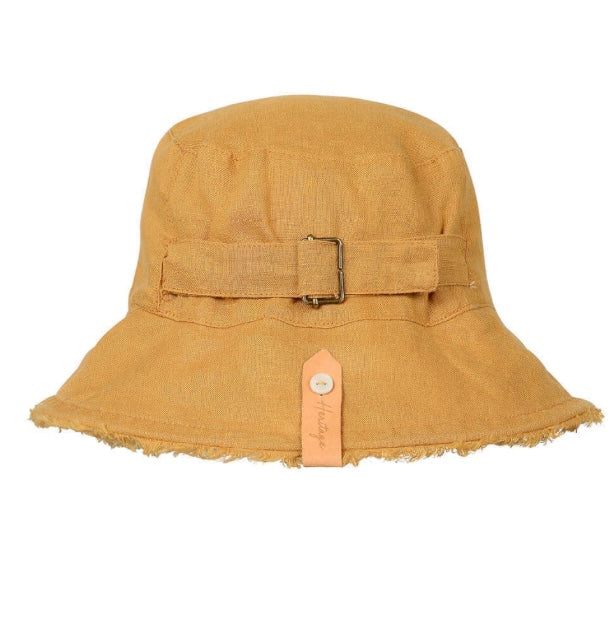 Melody / Maize Fabric Bucket Sun Hat