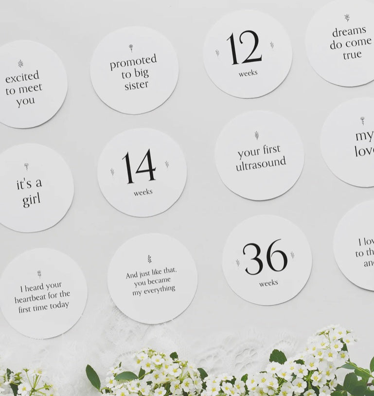 Pregnancy Milestone Cards