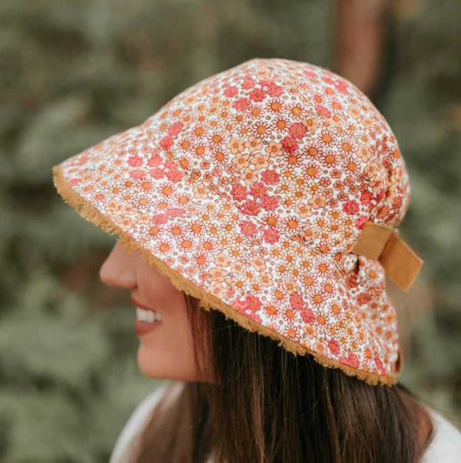Melody / Maize Fabric Bucket Sun Hat