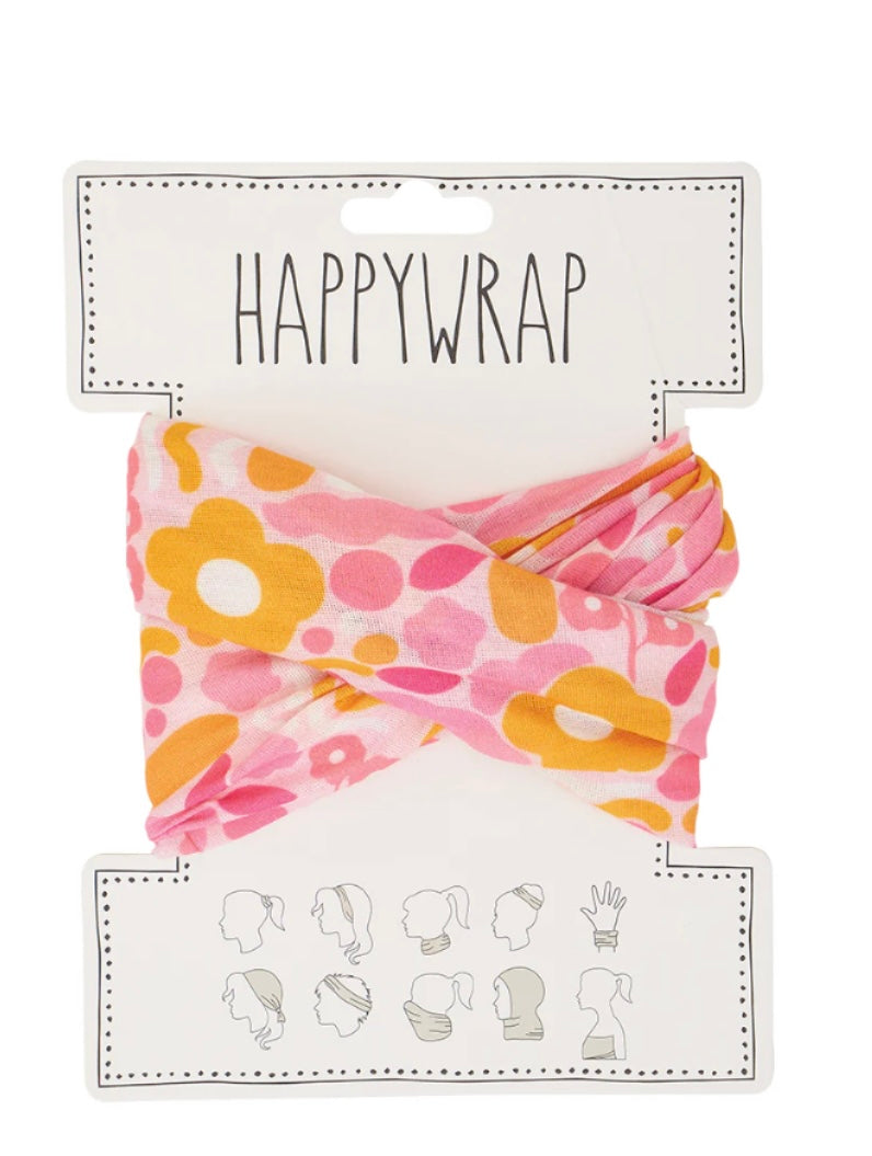 Floral Puzzle Pink Happy Wrap