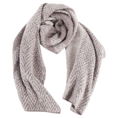 Large Grey Winter Scarf