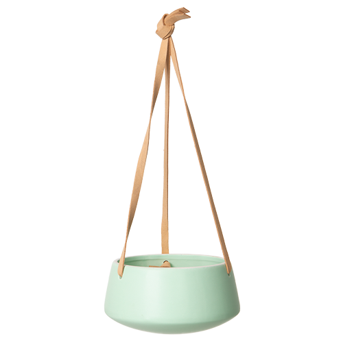 Mint Ceramic Hanging Pot